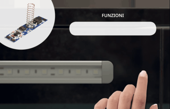 Translation of Sensore TOUCH per barra luminosa
