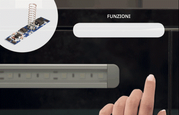 Translation of Sensore TOUCH per barra luminosa