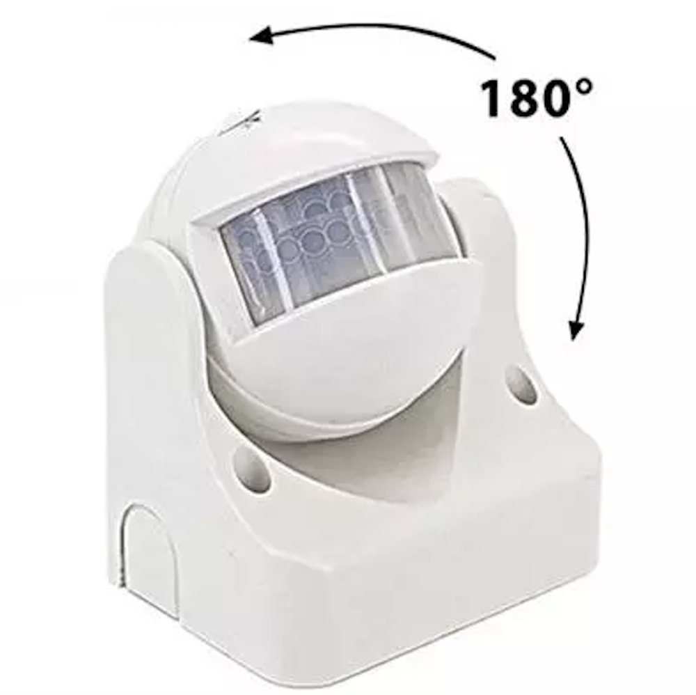 Sensore PIR luce crepuscolare IP44
