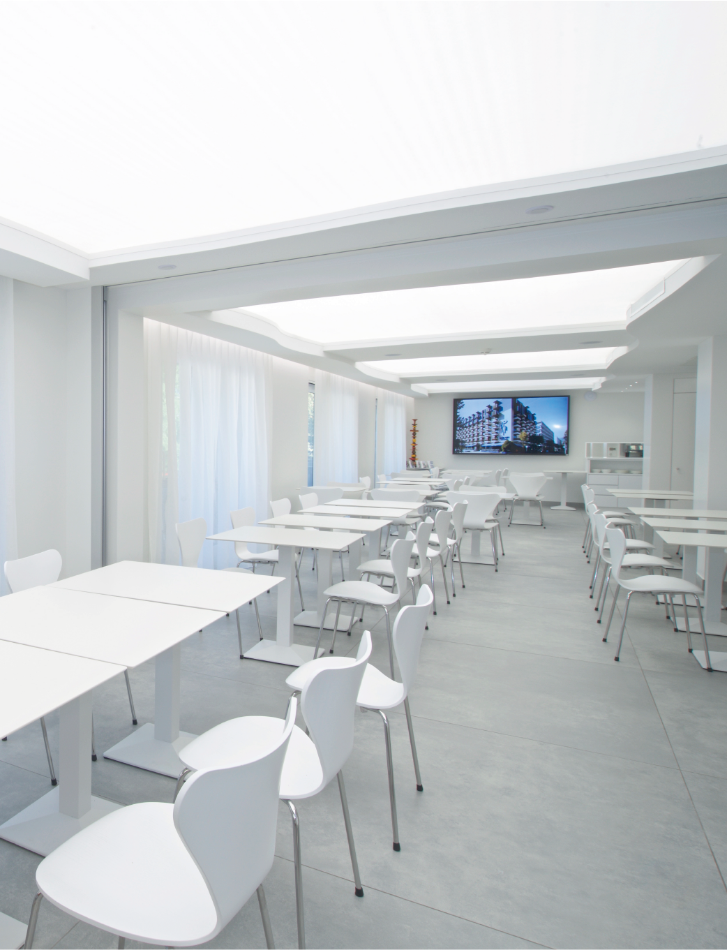 soffitto retroilluminato con lightbox