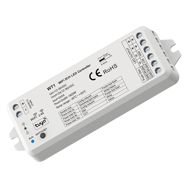 Controller a 2 canali azionabile con radiocomando e/o APP - WIFI_TUYA