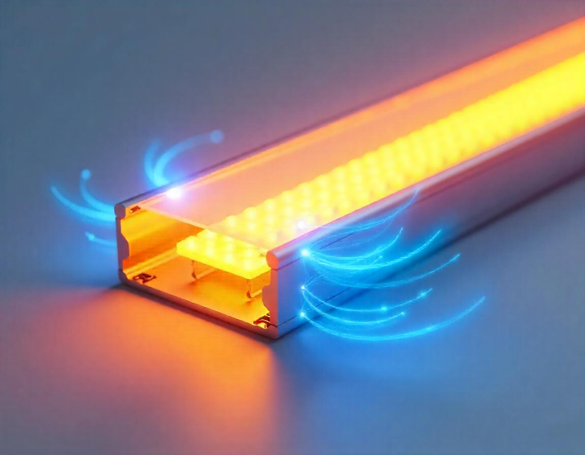 profilo in alluminio che dissipa strip led